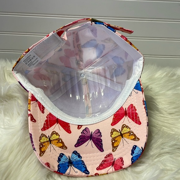 Butterfly 🦋 Pink with Multicolored Butterflies Baseball Cap - Picture 9 of 12